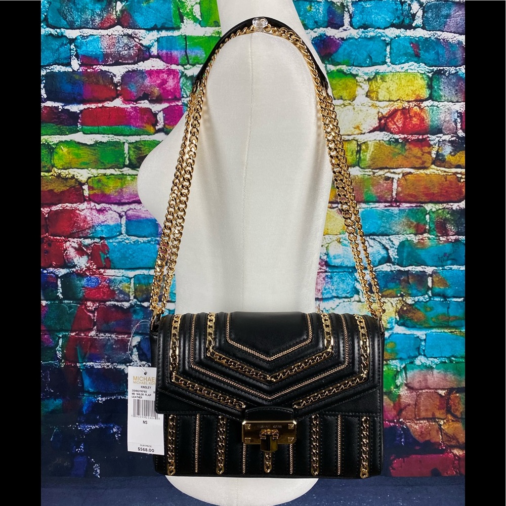 NWT~Michael Kors Kinsley Chain Link Purse